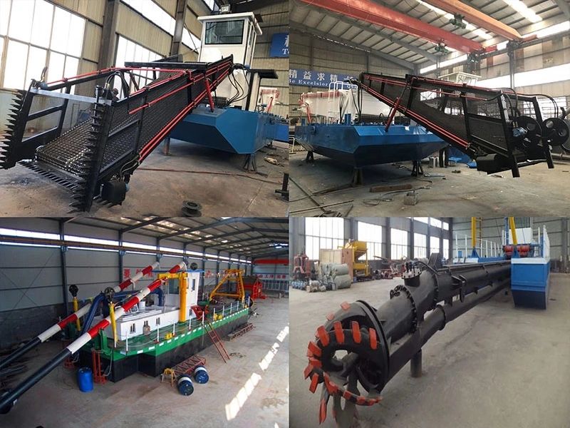 China Sand Excavating or Gold Digging Chain Bucket Dredger
