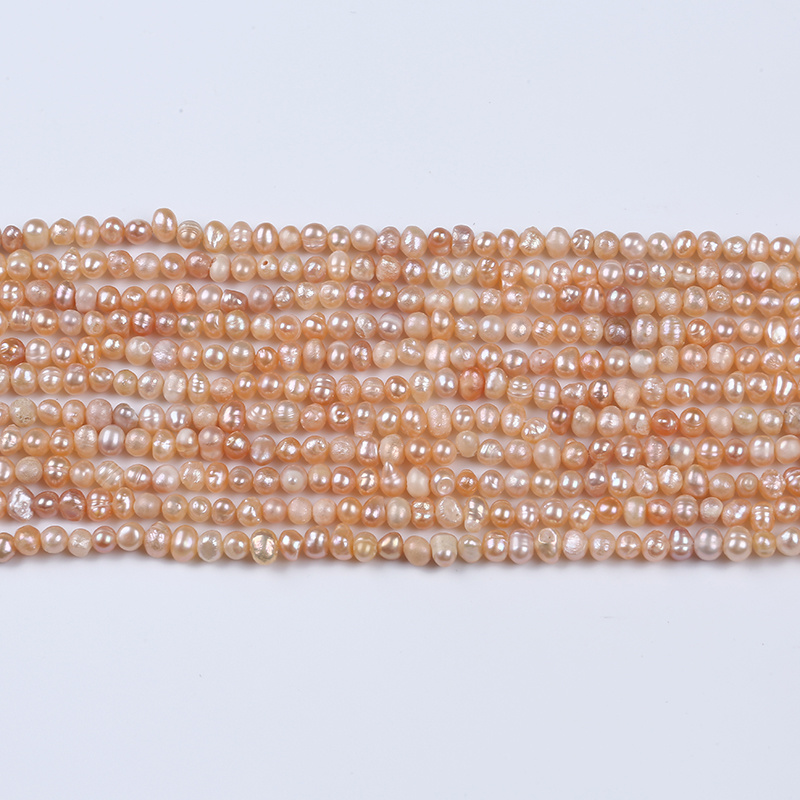 4-5mm Baroque Pearl Strands Freshwater Loose Pearls Beads