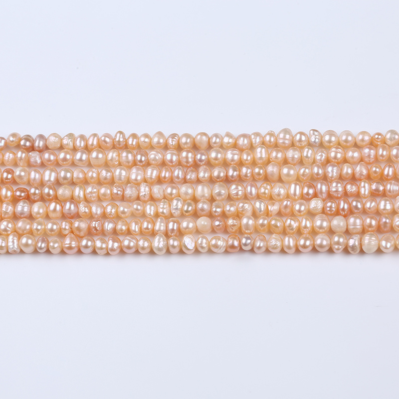 4-5mm Baroque Pearl Strands Freshwater Loose Pearls Beads