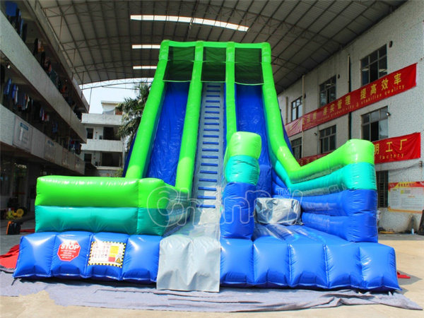 Channal Two Lanes Giant Inflatable Slide for Adults and Kids