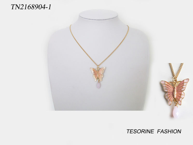 Summer Fashion Design Butterfly Pendant Necklace