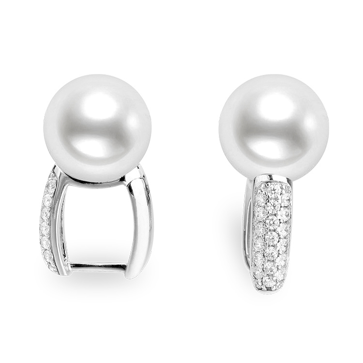 Fashion Silver Earrings Cross Pearl Earrings for Women