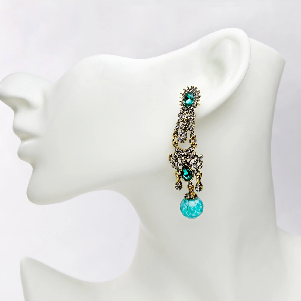 Wholesale 2018 Top Design Women Fashion Jewelry Accessories Wedding Earrings Fashion Women Ethnic Geometric Drop Earrings