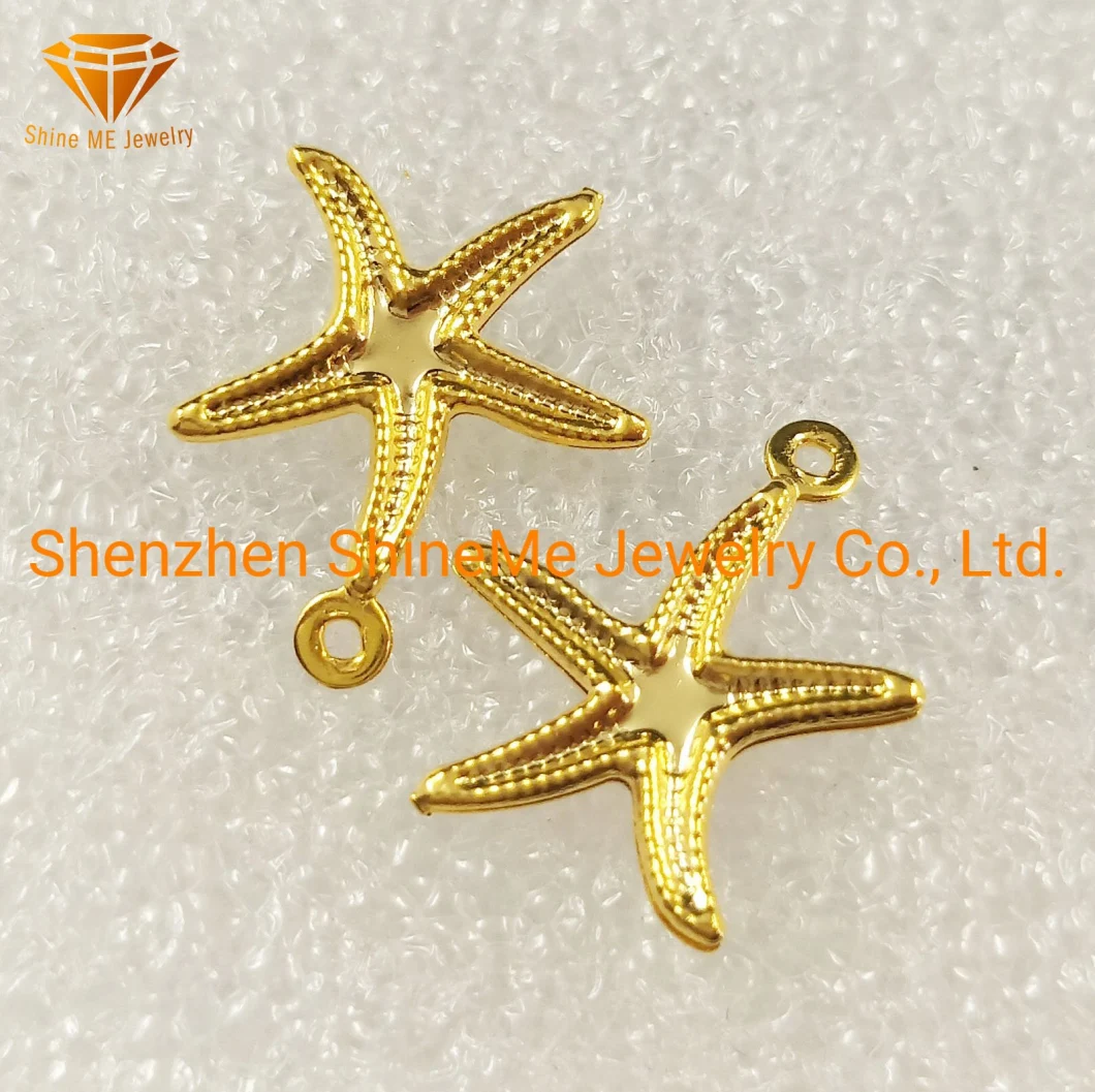 Wholesale Fashion Jewelry Silver Jewelry Women Necklace 316L Stainless Steel Starfish Pendant Spt7224