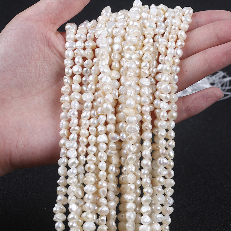 5-6mm Baroque Natural Freshwater Pearl Loose Pearls Beads