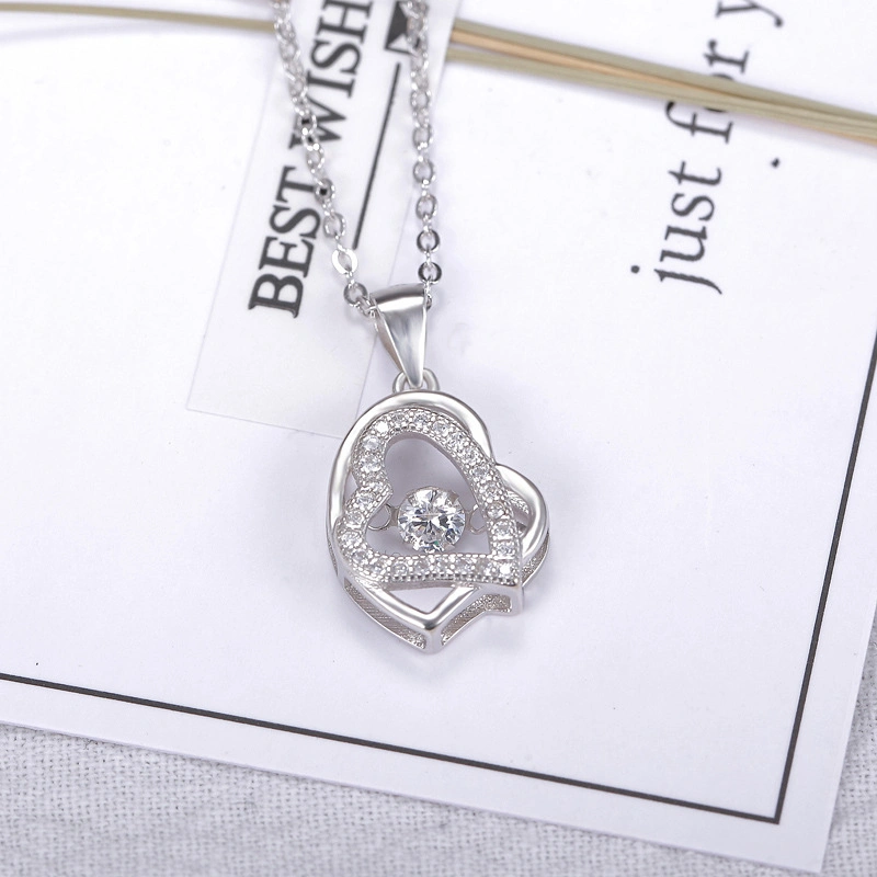 Wholesale Pendants 925 Jewelry Silver Heart Necklace