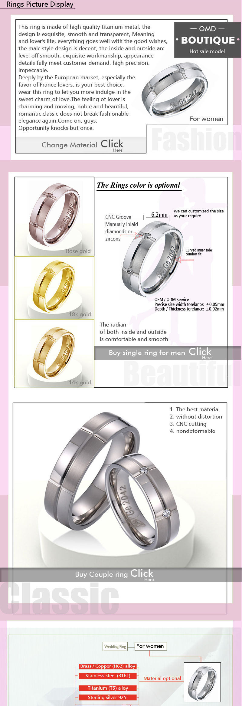 18K Gold Finger Ring Rings Design for Men Jewelry Gold 18K