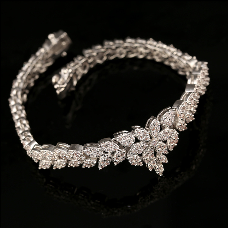 Dubai Luxury Wedding AAA Zircon Accessories Wholesale Necklace Jewelry Sets
