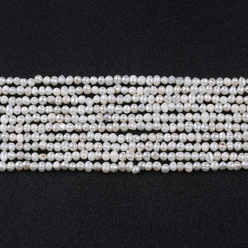 4-5mm Baroque Pearl Strands Freshwater Loose Pearls Beads