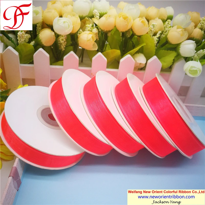 Foam Core Packing Nylon Sheer Organza Ribbon for Wedding/Accessories/Wrapping/Gift/Bows/Packing/Christmas Decoration