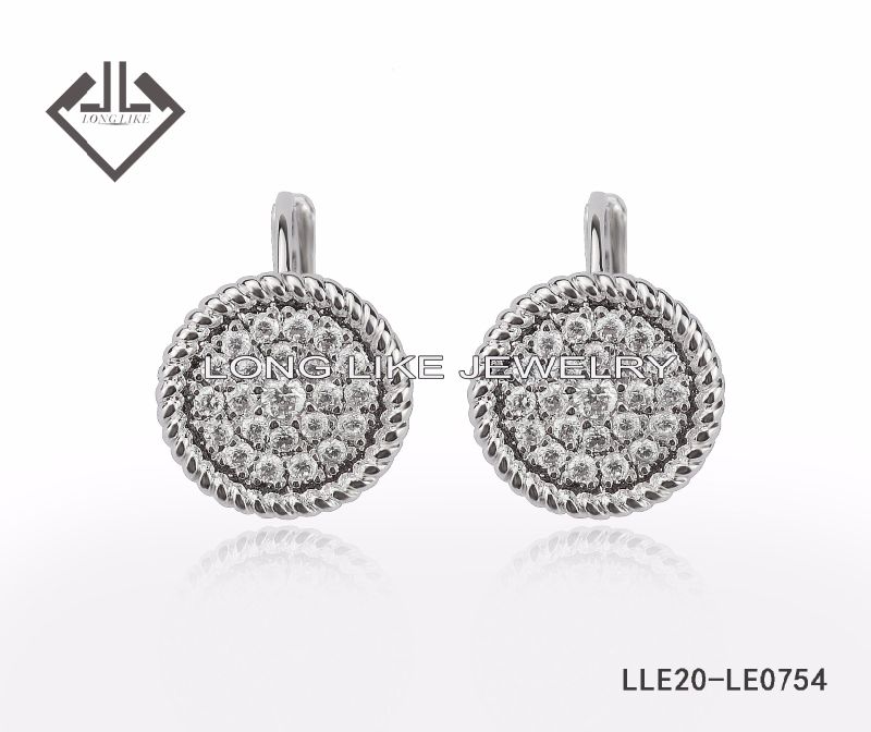 925 Sterling Silver Jewelry Fashion CZ Earrings for Women