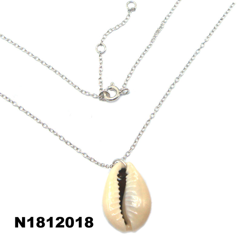 Single Fashion Gold Necklace Jewelry with Pearl Necklace for Women Girl