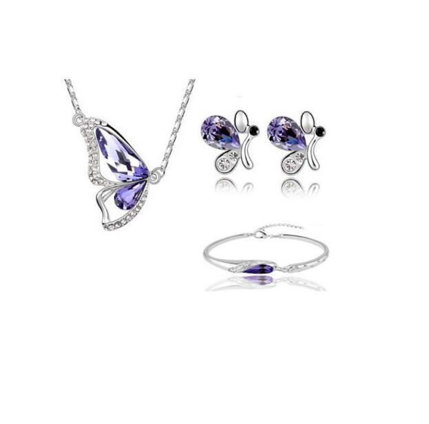 Factory Direct Hot Sale New Fashion Butterfly Jewelry Set