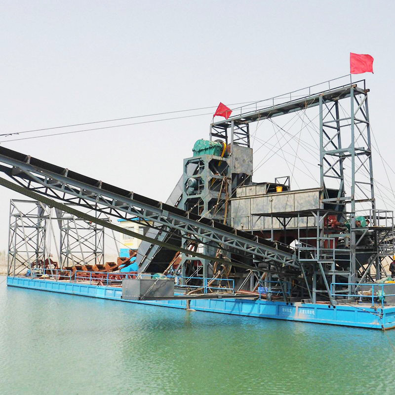High Efficient Chain Bucket Gold and Diamond Dredger for River and Lake