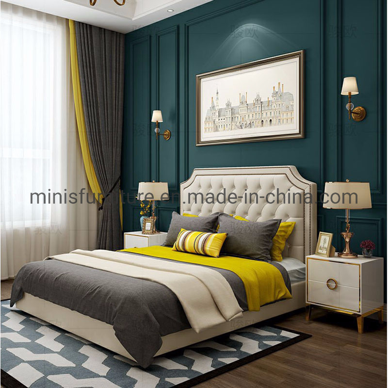 (MN-MB74) Modern Home Bedroom Furniture Master Beautiful King Bed