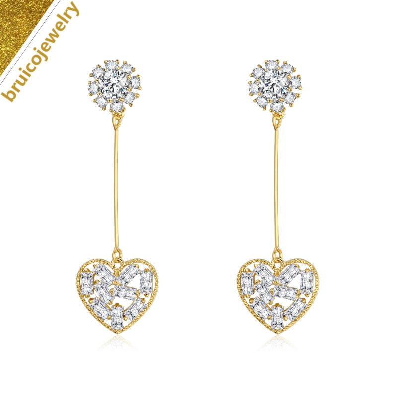 Wholesale Hip Hop Jewelry Fashion 925 Sterling Silver 18K 14K 9K Yellow White Rose Gold Jewellery Diamonds Earrings