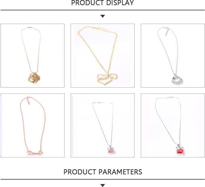 Ingenious Fashion Jewelry Rhinestone Pendant Gold Necklace