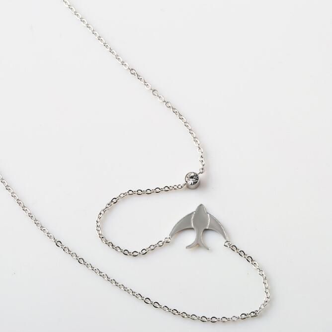 Fashion Jewelry Stainless Steel Bird Shaped Women Necklace