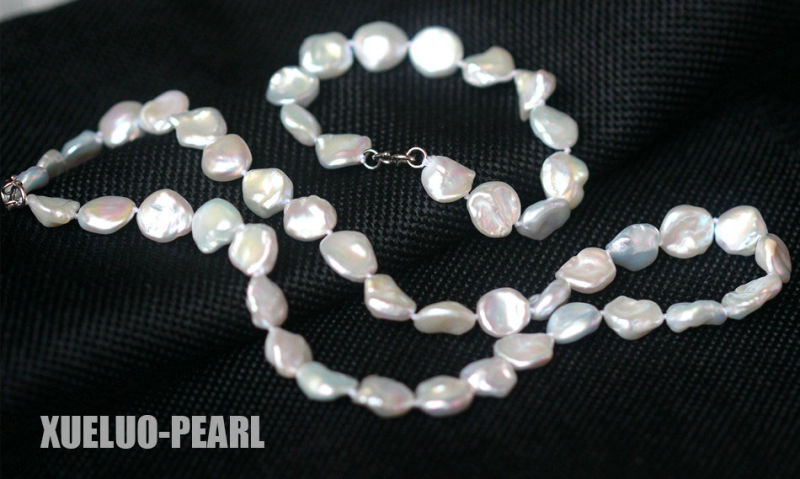 10mm High Quality Small Natural Baroque Keshi Freshwater Pearl Necklace + Bracelet Set Jewelry