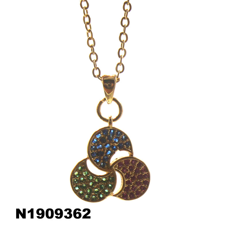 Hot Sale Gold Plating Silver Necklace with Customized Design