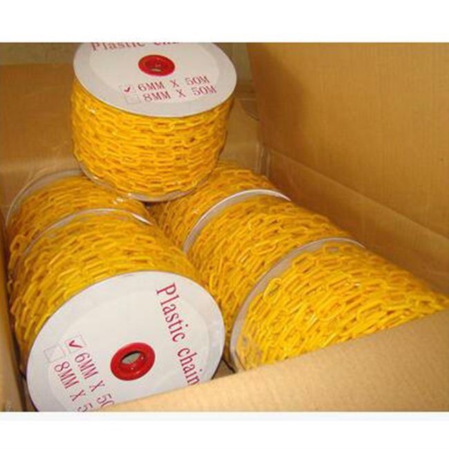 Traffic Safety HDPE Chain Colorful Plastic Chain