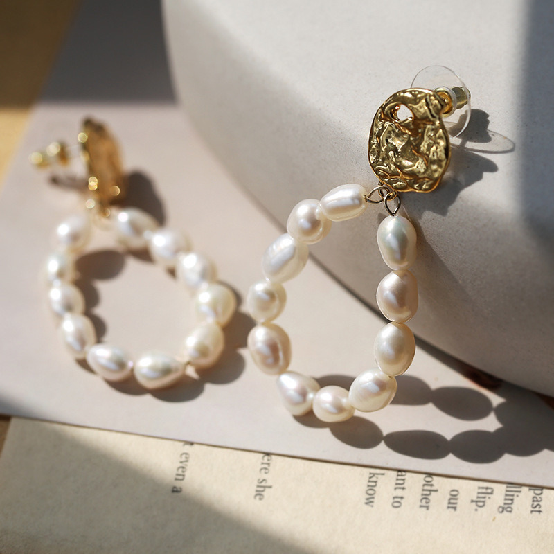 Fashion Sweet Baroque Pearl Earrings Jewelry