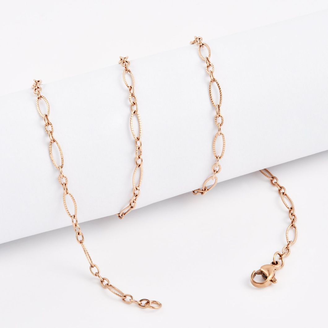 316L Stainless Steel Necklace Gold Plated Necklace Anklet Bracelet Jewellery Chain Fashion Necklace for Jewelry Making