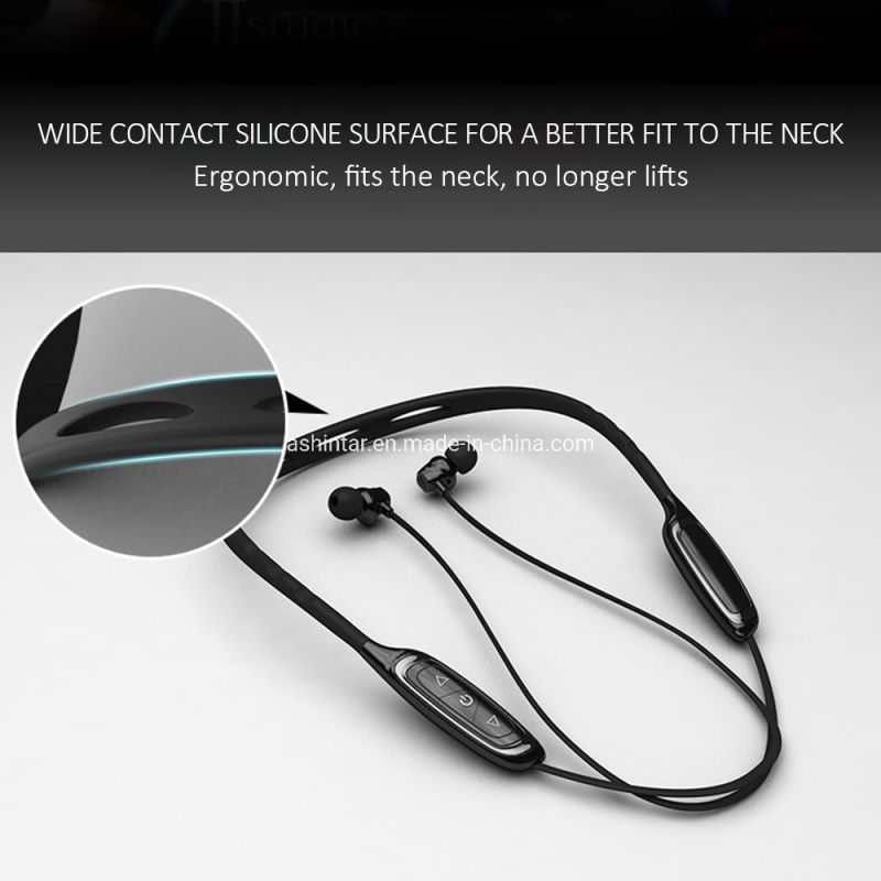 Neckband Bluetooth Earphone with Microphone Ipx5 Waterproof Sports Wireless Headset