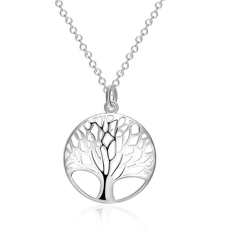 Fashion Women Hollow Tree of Life Pendant Jewelry Life Tree Beaded Pendant Necklace Jewellery Fashion Accessories Fashion Jewelry