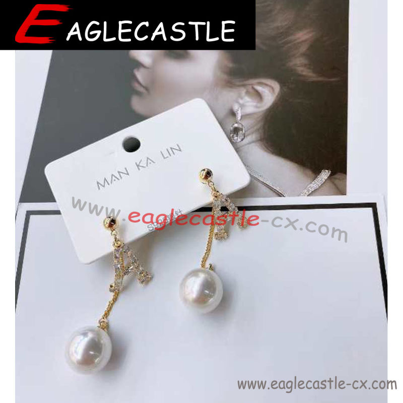 Pearl Earring Set Titanium Steel Fashion Tassel Women Earrings Set Bohemian Style Acrylic Hoop Stud Drop Dangle Earring Environmental Earring