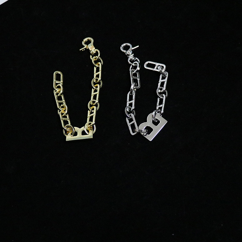 Personality Gold Wide Letter Hip Hop Chain Chain Necklace