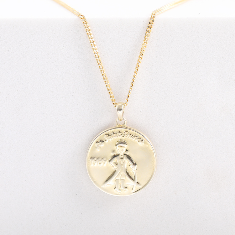 Coin Pendant Necklace Pendants Charms Yellow Gold Necklace