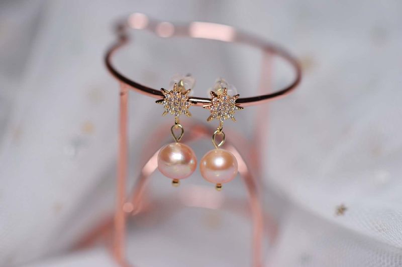 New Arrival Customizable Natural Pearl Earrings