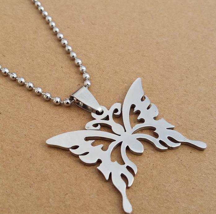 Butterfly Effect Necklace Titanium Pendant Stainless Steel Necklace