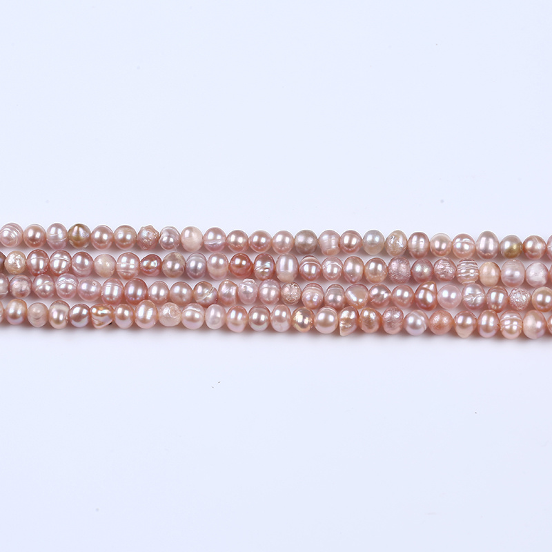 4-5mm Baroque Pearl Strands Freshwater Loose Pearls Beads