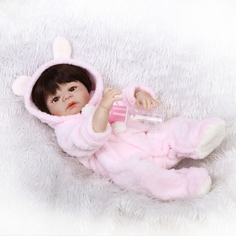 New Arrival 55cm Soft Silicone Reborn Dolls Baby Realistic Doll Reborn 22 Inch Full Vinyl Boneca Bebes Reborn Boy Doll