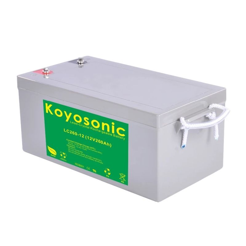 Koyosonic 12V 250ah Sealed Lead Crystal Battery LC250-12 Lead Crystal Quartz Battery Solar Storage Battery