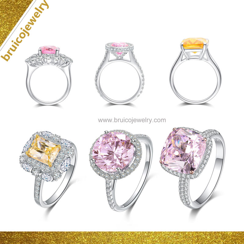 Jewellery Fashion 925 Silver Jewelry Diamond Wedding Ring for Women