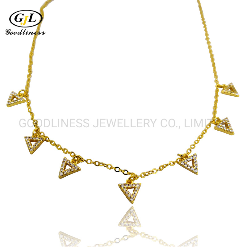 New Design Gold-Plated Chain Shiny Charm Fashion Necklace