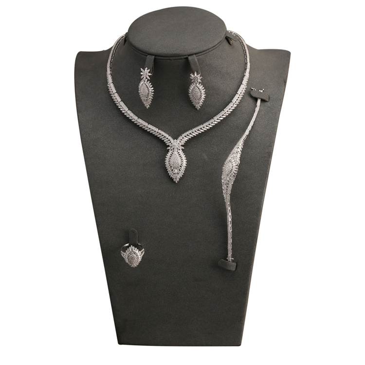 2019 Newest Design Silver Jewelry Wedding Jewelry Set Bridal