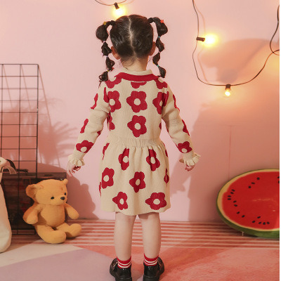 Girls' Clothing Long Sleeve Fashion Cute Beautiful Lovely Baby Flower Girl's Dresses