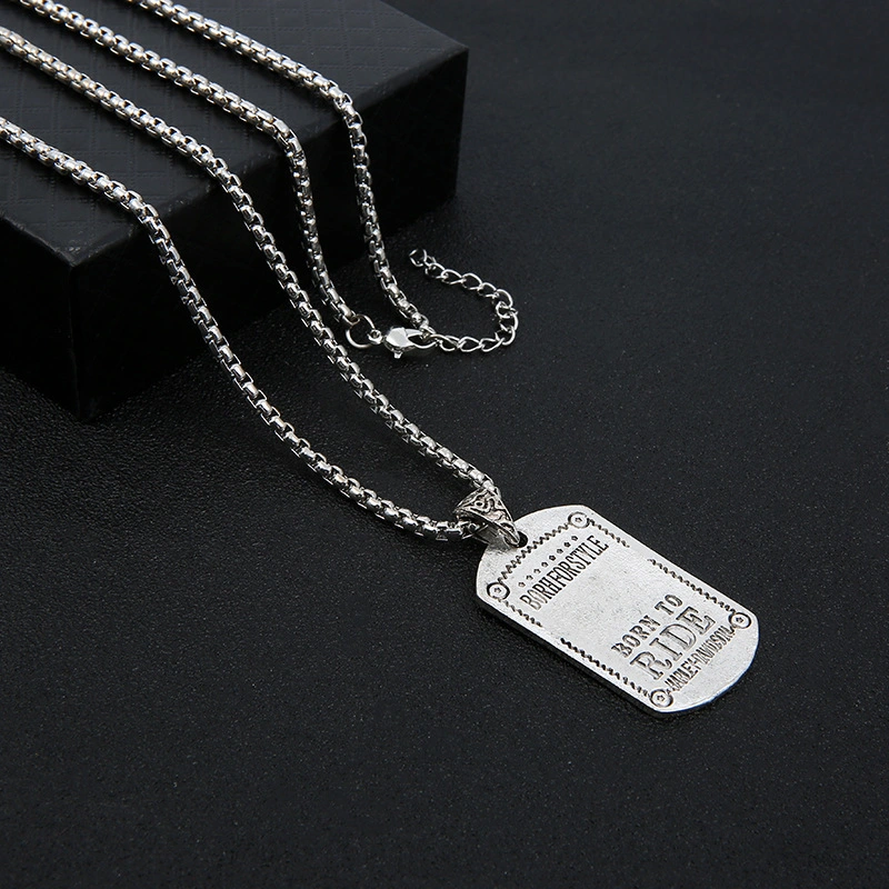 Hip-Hop Necklace Accessories Personalized Stainless Steel Pendant Accessories