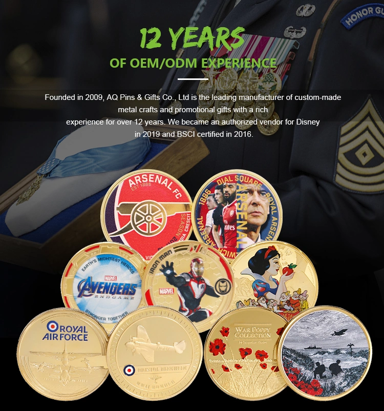 Us Airman Award Souvenir Challenge Coins Iron Coins Lock Trolley Navy Commemorative Challenge Coins (COIN-052)