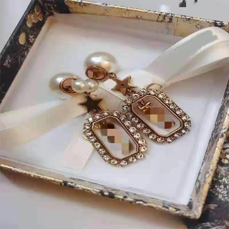 Hot Selling High Quality Customized Designer Popular Brands Vintage Crystal Earring Earrings