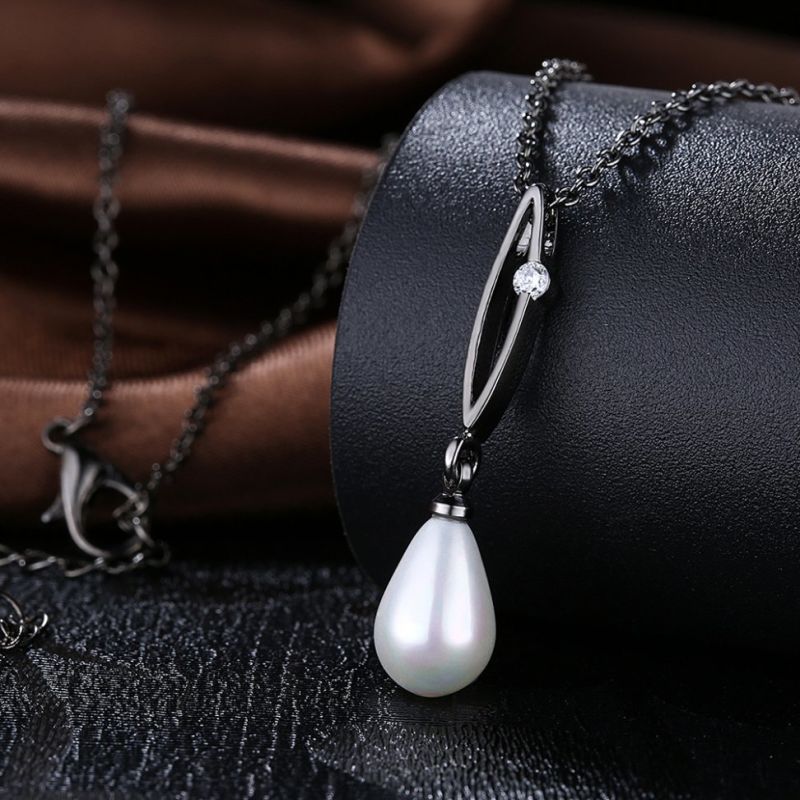 Zircon and Pearl Necklace Hotsale New Design Pearl Necklace