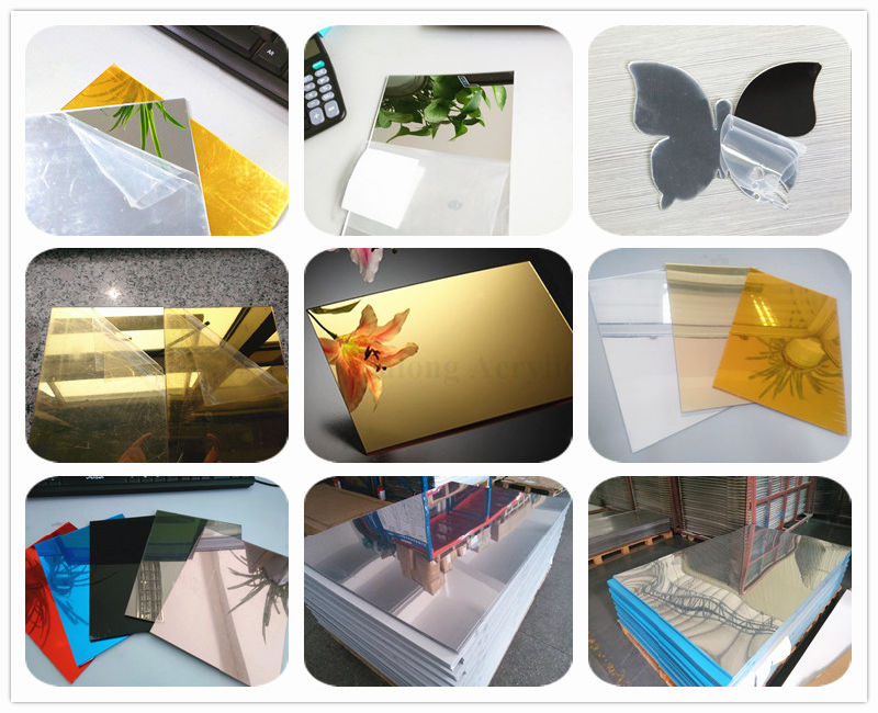 Mirror Plastic Acrylic Sheet 1.8mm 2.8mm 3.8mm More Thickness