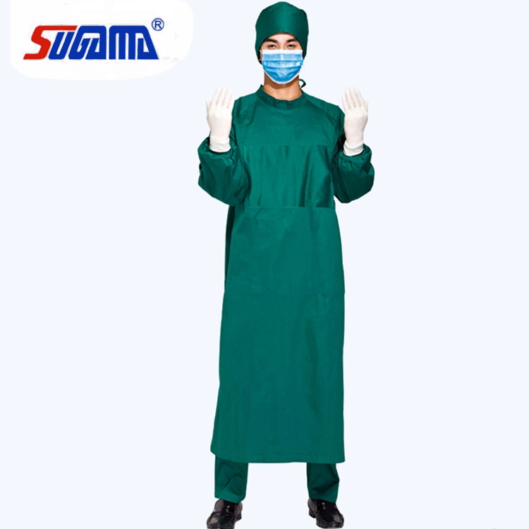 Elastic Cuff or Knitted Cuff Disposable SMS Surgical Gown