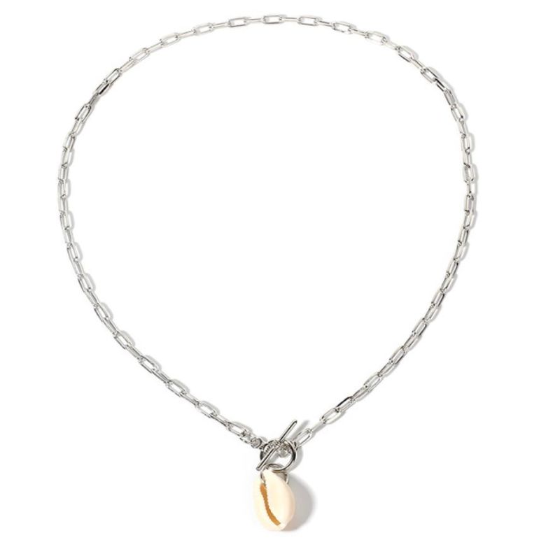 Fashion Jewelry Delicate Chain Necklace with Shell Charm