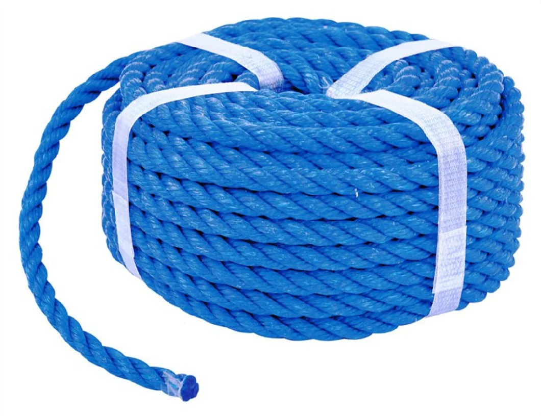 6mm Blue Chemical Fiber Ropes Mooring Rope PP Rope Polyester Rope PE Marine Rope