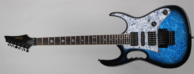 Custom Ibanez Electric Guitar White Pearl Pickguard Unfinished Guitar Kit